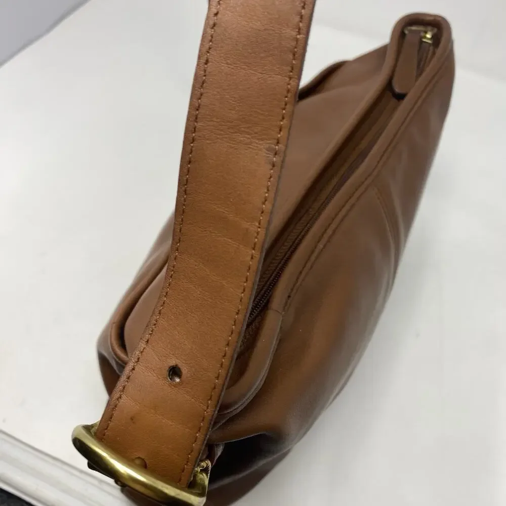 Vintage Coach Worth Bag 4143 British Tan/brown Leather Made In USA